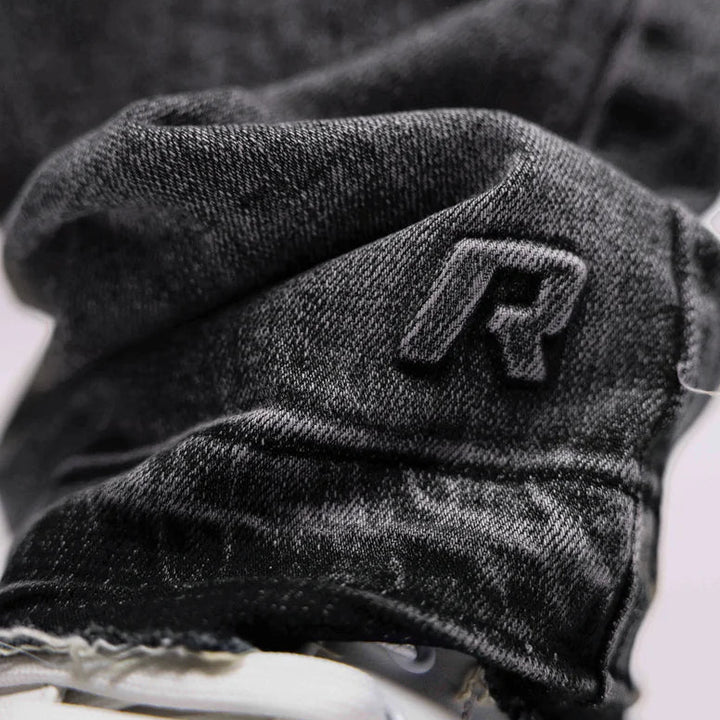 RIVERO - REGULAR GRANITE EMBOSSED DENIM JEANS
