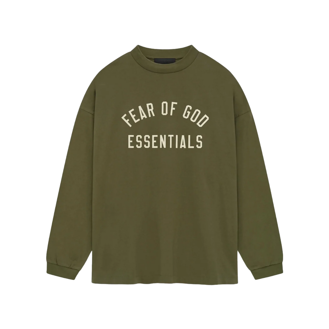 FEAR OF GOD ESSENTIALS - LONGSLEEVE MILITARY