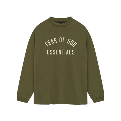 FEAR OF GOD ESSENTIALS - LONGSLEEVE MILITARY