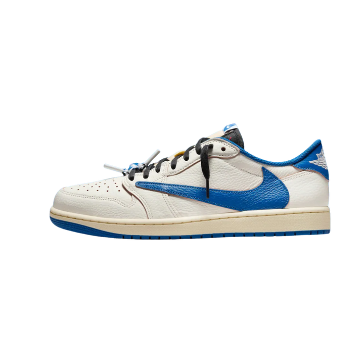 JORDAN 1 RETRO OG SP LOW FRAGMENT X TRAVIS SCOTT SAIL/MILITARY BLUE