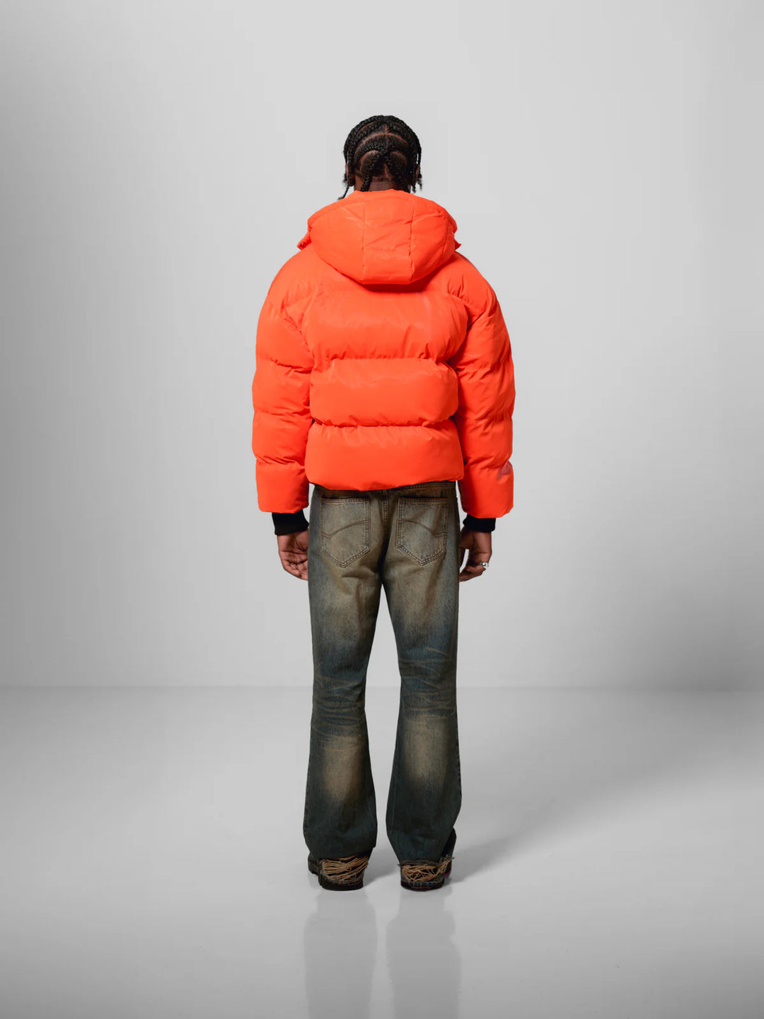 LORD CULTURE - MONOGRAM PUFFER - ORANGE