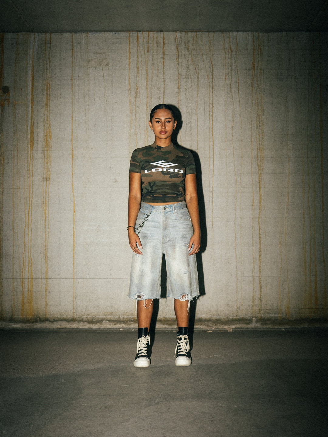 LORD CULTURE - RIPPED DENIM SHORTS – LIGHT BLUE