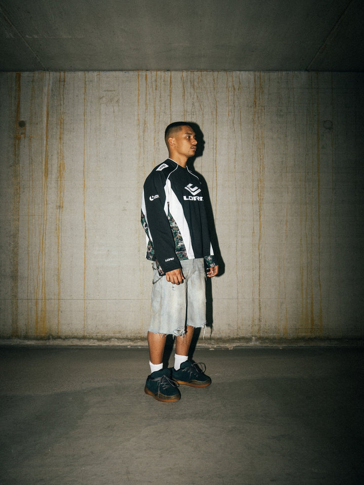 LORD CULTURE - RIPPED DENIM SHORTS – LIGHT BLUE