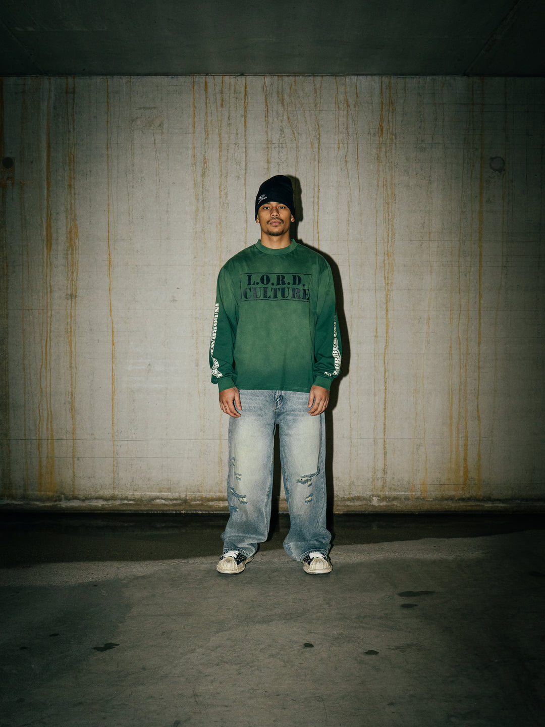 LORD CULTURE - DISTRESSED DENIM - BLUE