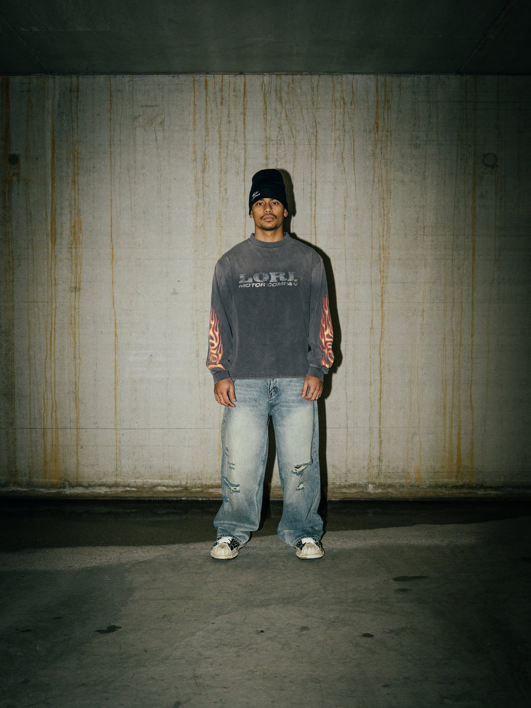 LORD CULTURE - FLAME LONGSLEEVE - VINTAGE GREY