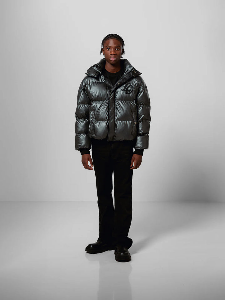 LORD CULTURE - MONOGRAM PUFFER - GUNMETAL