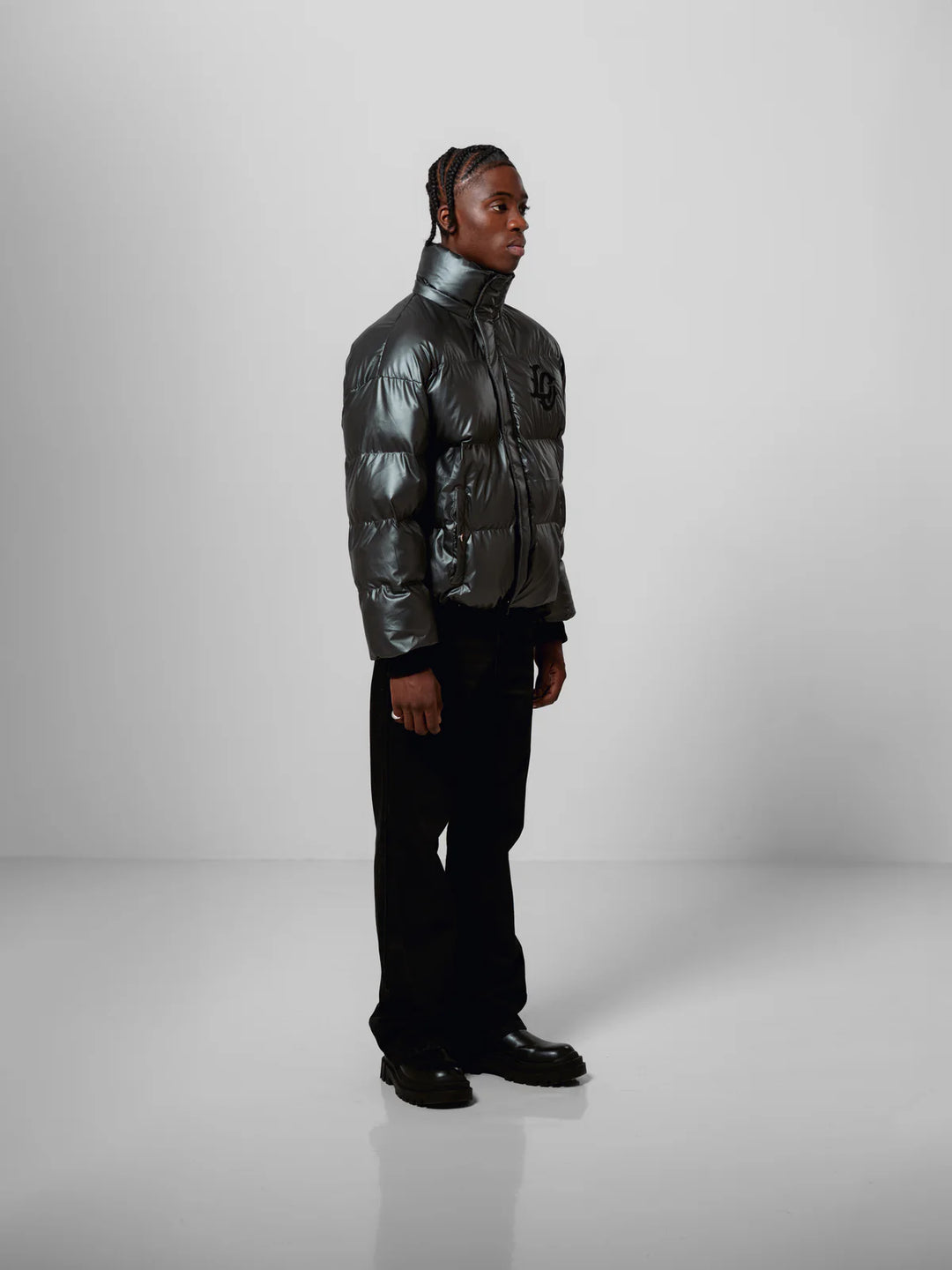 LORD CULTURE - MONOGRAM PUFFER - GUNMETAL