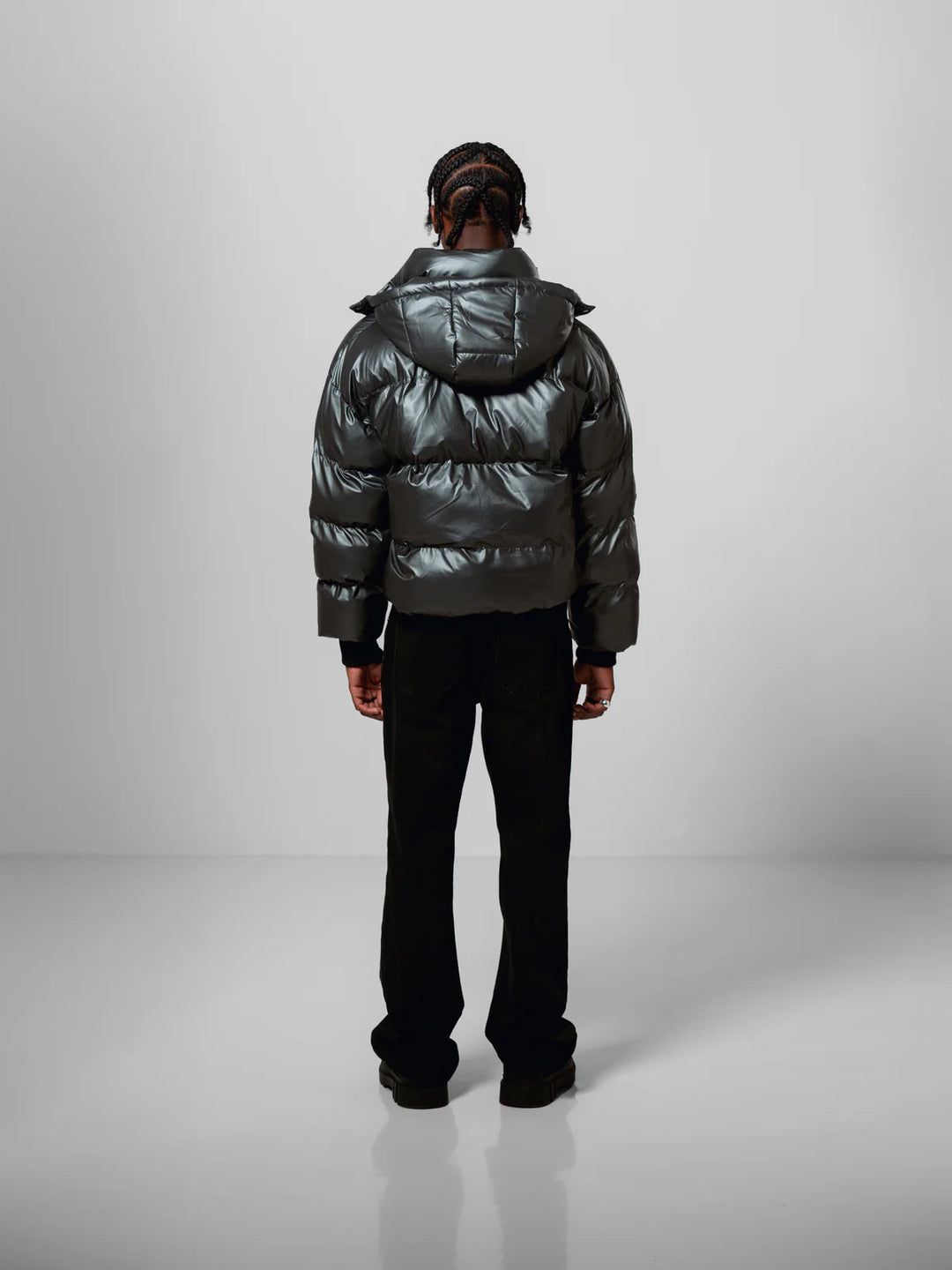LORD CULTURE - MONOGRAM PUFFER - GUNMETAL