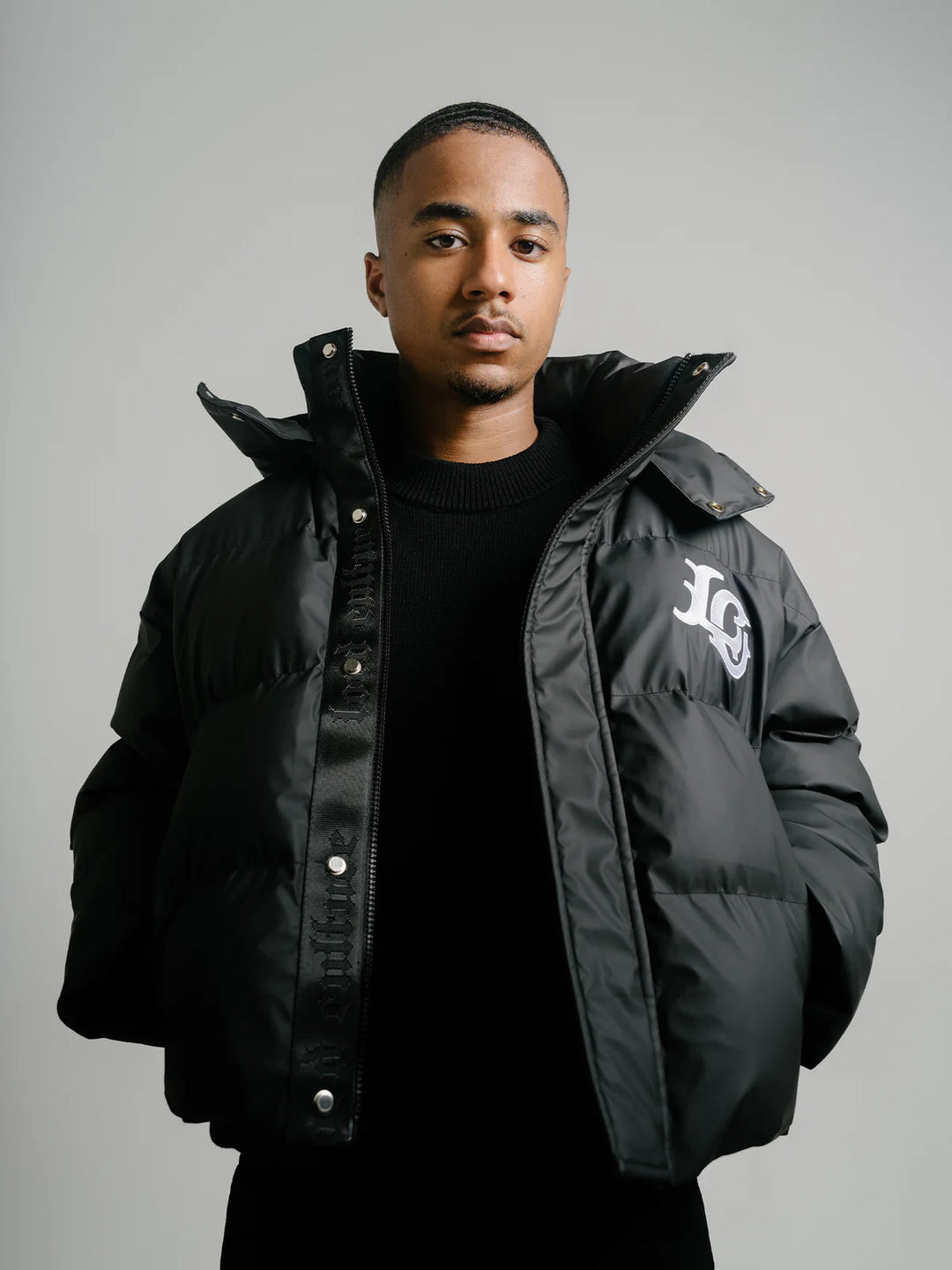 LORD CULTURE - MONOGRAM PUFFER BLACK