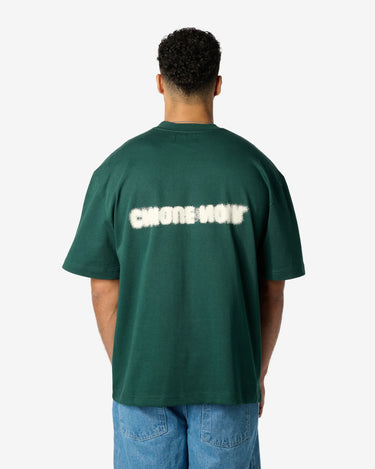 CHIQUE NOIR - BLURRY LOGO TEE - GREEN