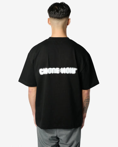 CHIQUE NOIR - BLURRY LOGO TEE - BLACK