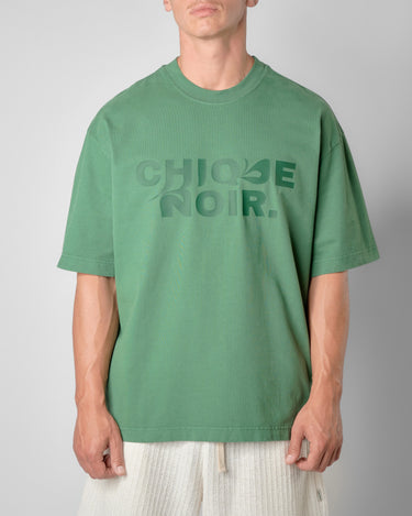 CHIC NOIR - SWIRL TEE GREEN