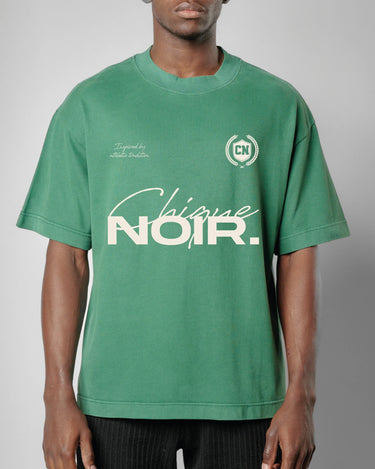 CHIC NOIR - JERSEY 7 TEE - EDEN GREEN