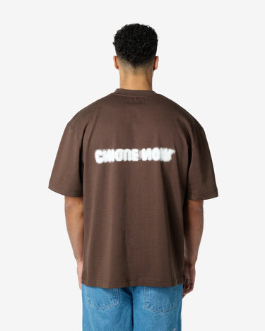 CHIQUE NOIR - BLURRY LOGO TEE - CHOCOLATE