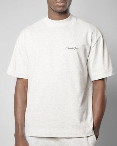 CHIC NOIR - BASIC TEE GRAY MELANGE