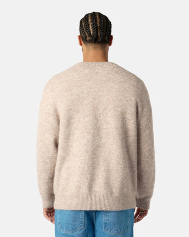 CHIQUE NOIR - BRUSHED KNITTED SWEATER BEIGE