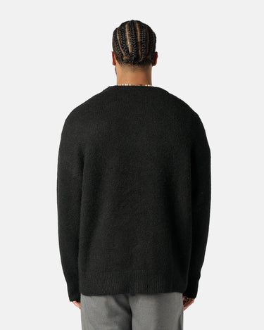 CHIQUE NOIR - BRUSHED KNITTED SWEATER BLACK