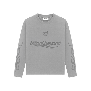 BILLION AND BEYOND - WAVE LONGSLEEVE - GRAY