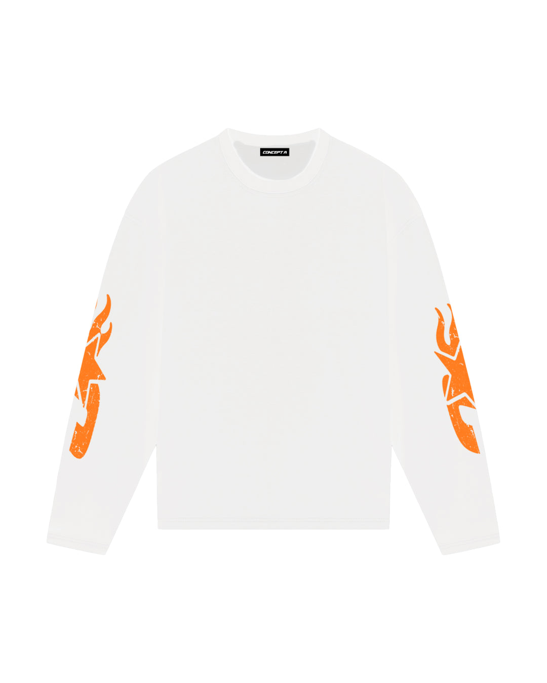 CONCEPT R - BORN TO INSPIRE LONGSLEEVE - WHITE ORANGE
