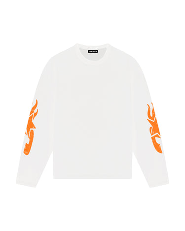 CONCEPT R - BORN TO INSPIRE LONGSLEEVE - WHITE ORANGE