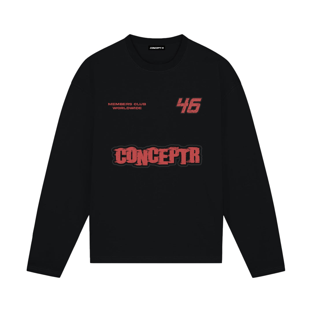 CONCEPT R - MEMBER CLUB LONGSLEEVE - BLACK