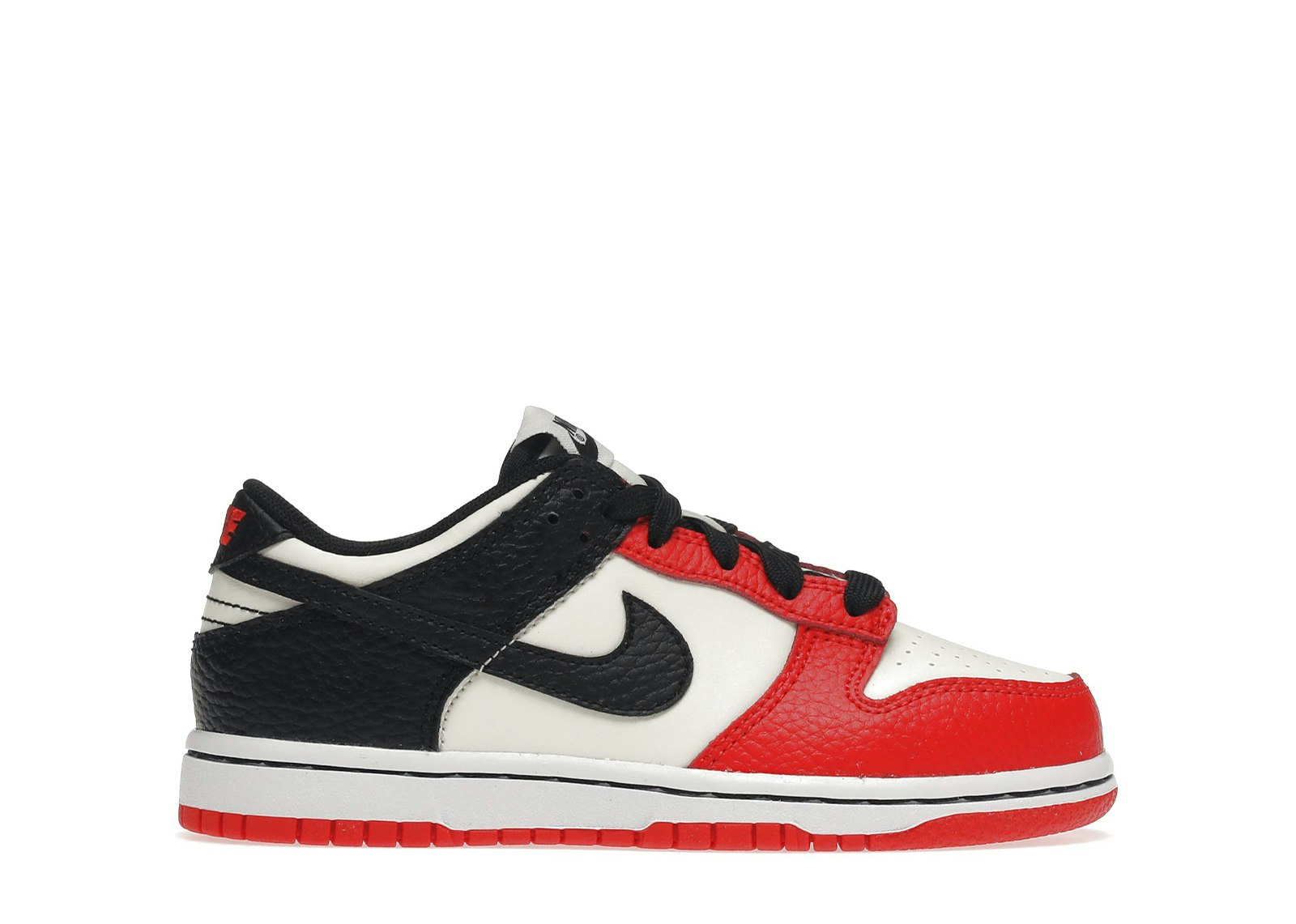 NIKE DUNK LOW - SAIL/BLACK-CHILE RED NBA (PS)