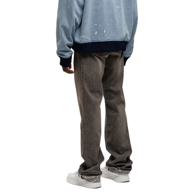 RIVERO - RELAXED FADED FOLD DENIM JEANS