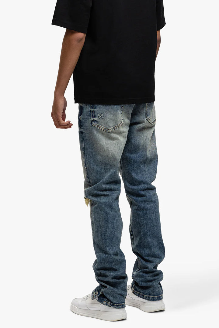 RIVERO - DESTROYER BUTTONED DENIM JEANS