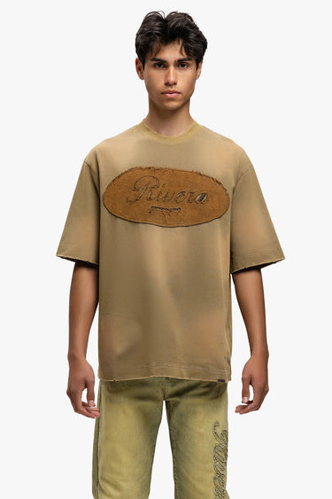 RIVERO - GARMENTS T-SHIRT WASHED BROWN
