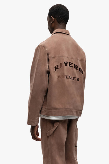 RIVERO - ATELIER DENIM JACKET WASHED BROWN