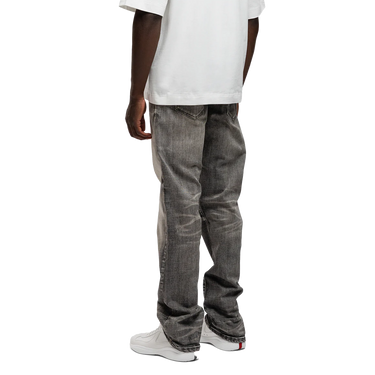 RIVERO - REGULAR PLAIN METAL WASHED DENIM JEANS