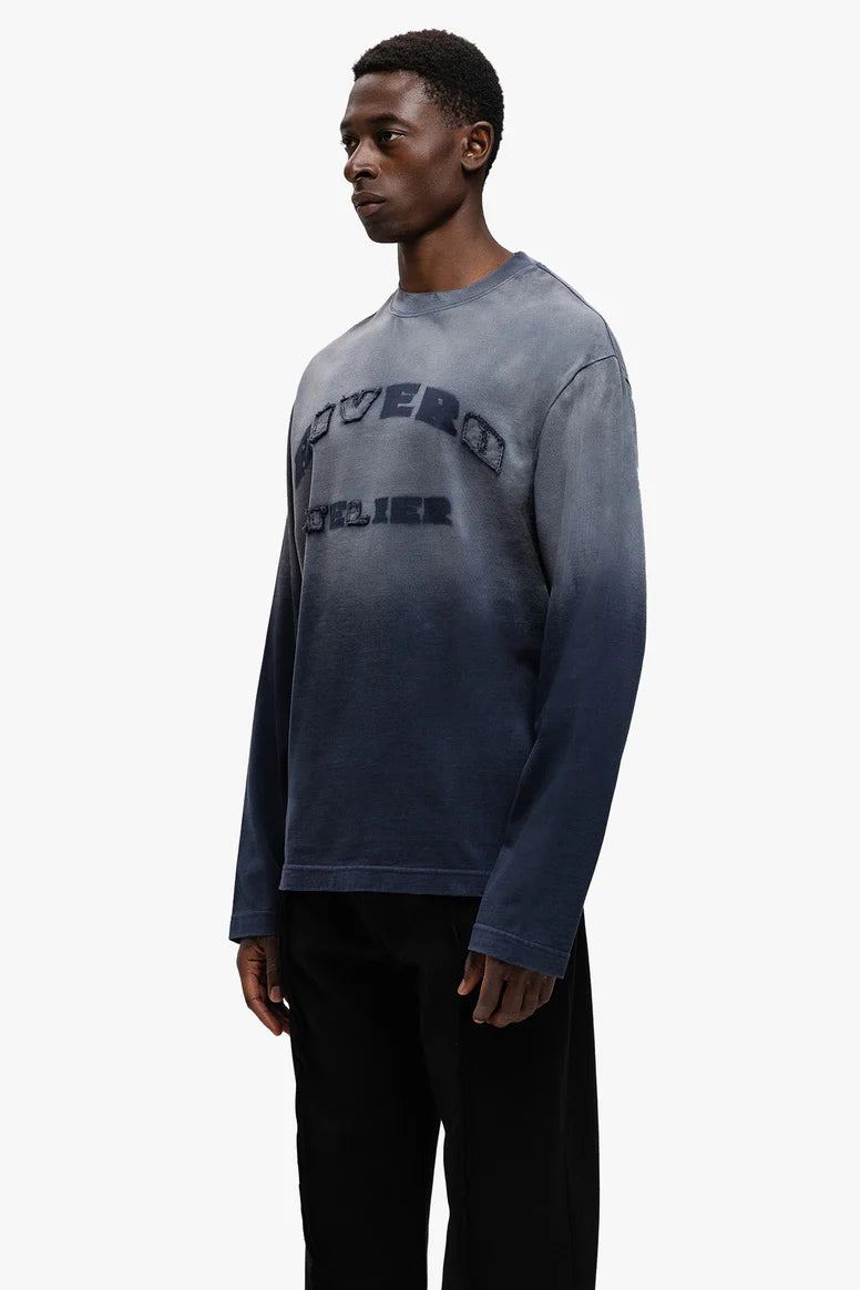 RIVERO - MIDNIGHT WASHED STATEMENT LONGSLEEVE TEE
