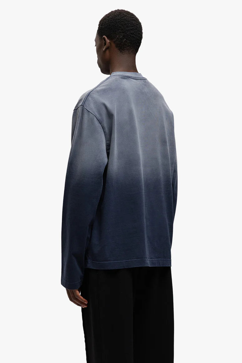 RIVERO - MIDNIGHT WASHED STATEMENT LONGSLEEVE TEE
