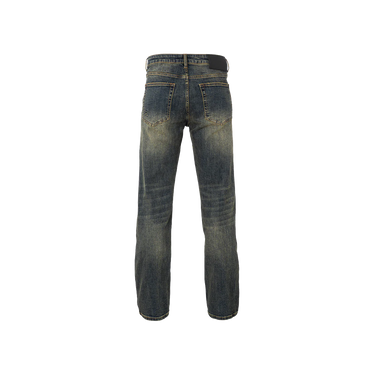 RIVERO - REGULAR PLAIN EMBOSSED WASHED DENIM JEANS