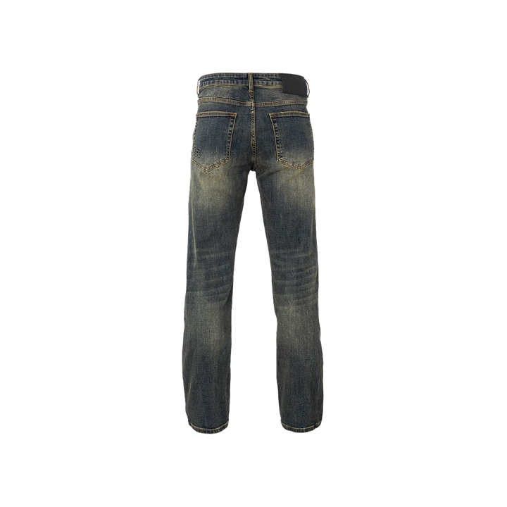 RIVERO - REGULAR PLAIN EMBOSSED WASHED DENIM JEANS