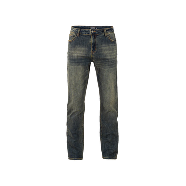 RIVERO - REGULAR PLAIN EMBOSSED WASHED DENIM JEANS