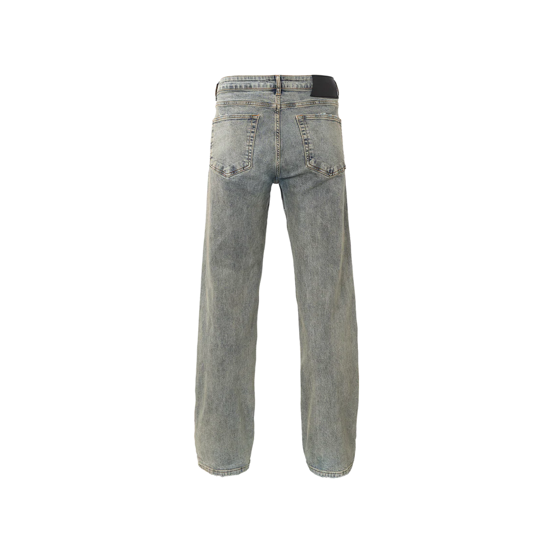 RIVERO - RELAXED VINTAGE WASHED EMBOSSED DENIM JEANS