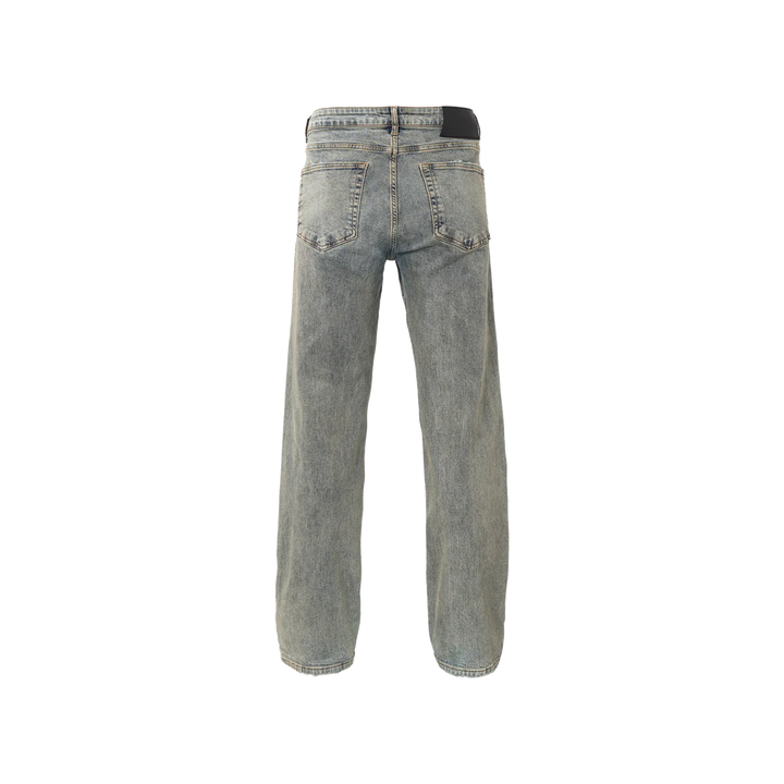 RIVERO - RELAXED VINTAGE WASHED EMBOSSED DENIM JEANS