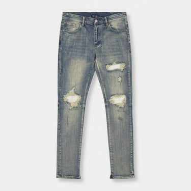 RIVERO - RIPPED ARCHIVE DENIM SLIGHTLY SPLIT