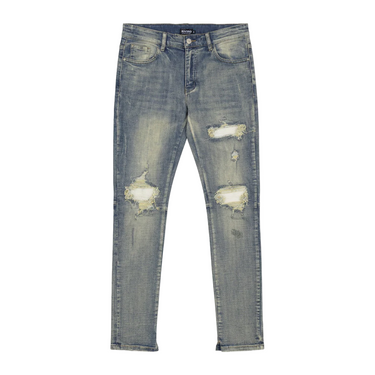 RIVERO - RIPPED ARCHIVE DENIM SLIGHTLY SPLIT