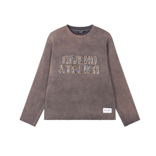 RIVERO - ATELIER STUDDED WASHED WAFFLE LONGSLEEVE