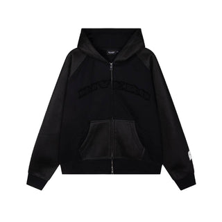 RIVERO - CONTRAST FOAM PANEL ZIP HOODIE
