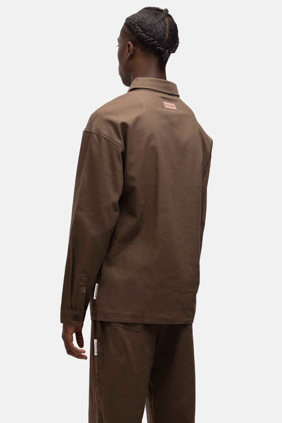 RIVERO - LINEN SHIRT BROWN