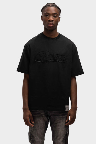 RIVERO - EMBOSSED OVERSIZED T-SHIRT BLACK