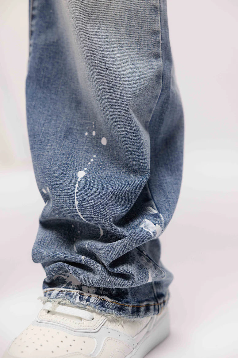 RIVERO - CANVAS WASHED DENIM JEANS