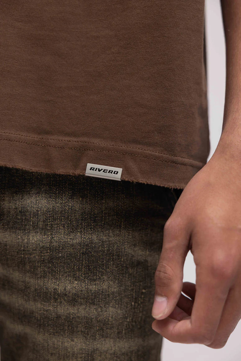 RIVERO - ATELIER RETRO T-SHIRT BROWN