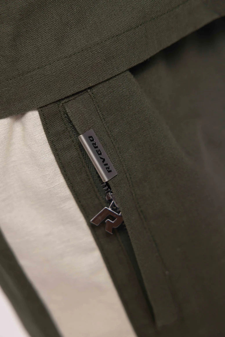RIVERO - RETRO LINEN SHORTS