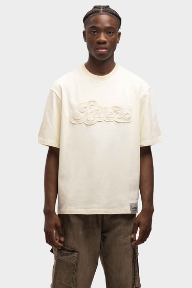 RIVERO - EMBOSSED OVERSIZED T-SHIRT OFF WHITE