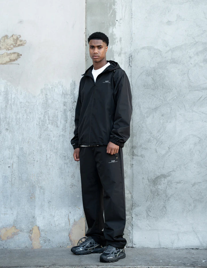 RIVERO- PHANTOM NYLON TRACKPANTS BLACK
