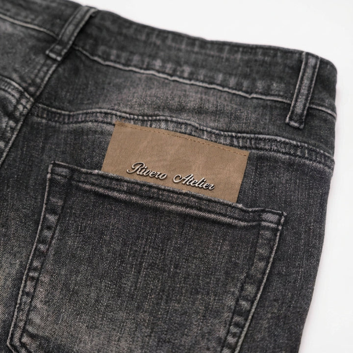 RIVERO - SHADOW SLIGHTLY SPLIT WASHED DENIM